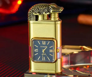 TorchTime Windproof Lighter With Vintage Watch
