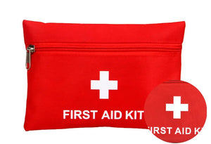 Trunk First Aid Kit – 50-Piece Red Zip Pouch