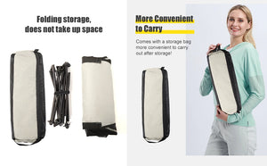 High back chair folded and in its storage bag