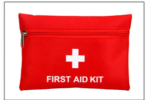 Trunk First Aid Kit – 50-Piece Red Zip Pouch