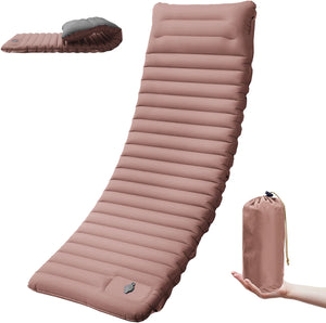 Sand pad with gray pillow and sand stuff sack in hand