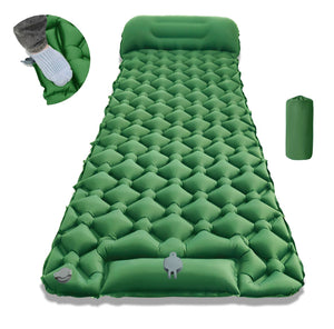 Camping Sleeping Pad with Pillow & Foot Pump, 1 or 2 Person – CampCloud