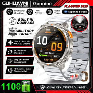 Outdoor Smart Watch with Compass & LED Light – TrailCore
