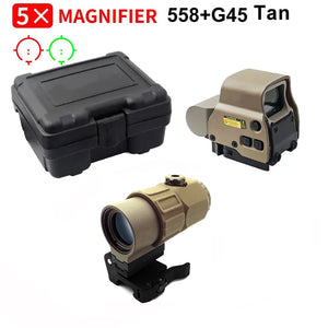 SwiftSight kit, 5x magnifier, tan, with hard case