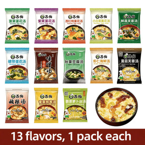 Freeze-Dried Soup Packs – 13 Flavors
