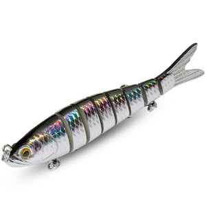 Jointed Swimbait Lure – 8 Segments, Slow Sinking, RiverGlide