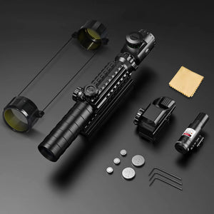 TacOptic Pro Rifle Scope and Laser Sight Combo
