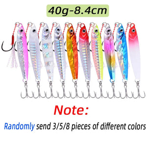 Metal Jig Lures – 3, 5 or 8 Pack, 7 g to 60 g, ShoreJig