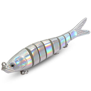 Jointed Swimbait Lure – 8 Segments, Slow Sinking, RiverGlide