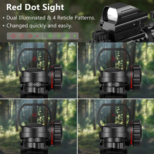 TacOptic Pro Rifle Scope and Laser Sight Combo