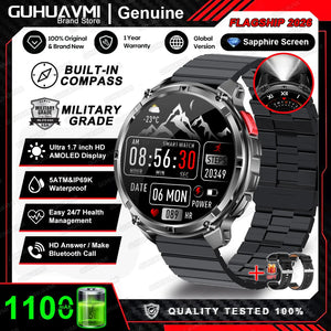 Outdoor Smart Watch with Compass & LED Light – TrailCore