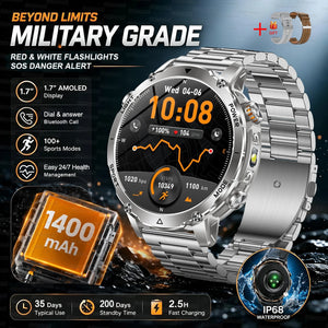 Big Battery Smart Watch with Red & White Light – BeaconMax