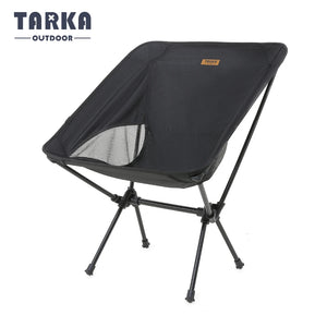 Black folding moon camping chair