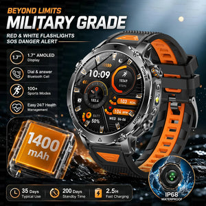 Big Battery Smart Watch with Red & White Light – BeaconMax