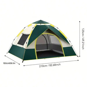 Dark green small tent, 210 x 150 x 125 cm