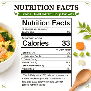Freeze-Dried Soup Packs – 13 Flavors