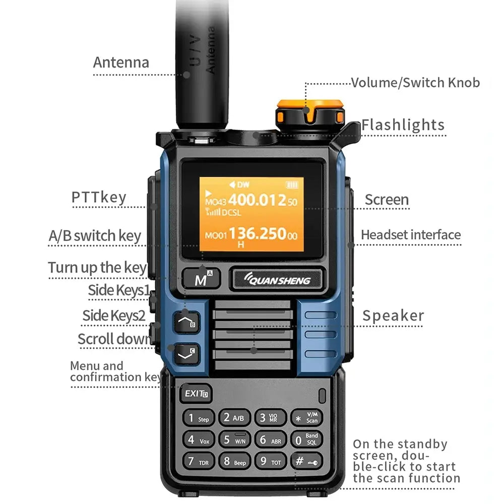 Wireless Frequency Two Way CB Radio Walkie Talkie