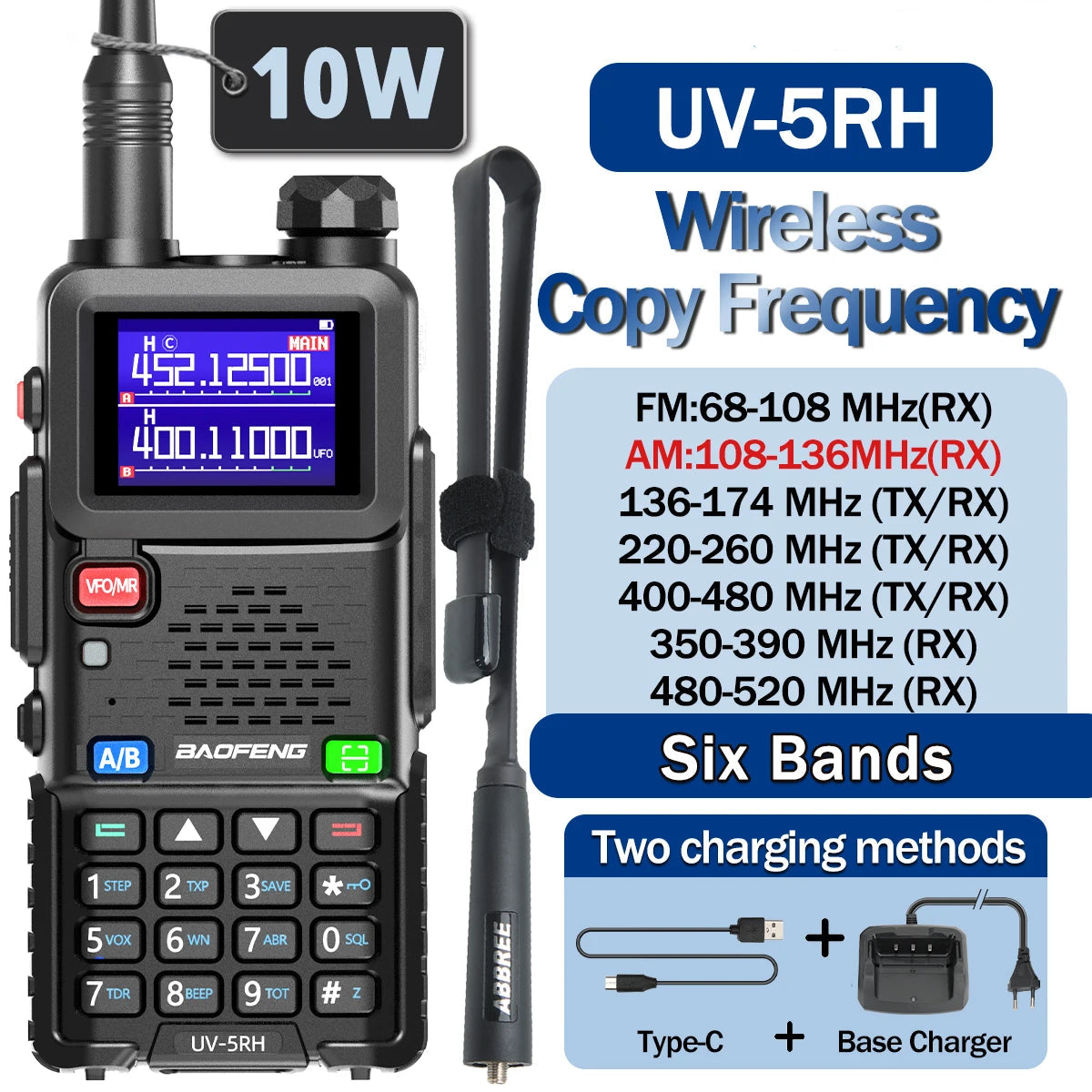 Walkie Talkie Long Range Wirless Copy Frequency