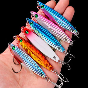 Metal Jig Lure Set – 5 Jigs, 4 Styles, 7 g to 40 g, TideJig