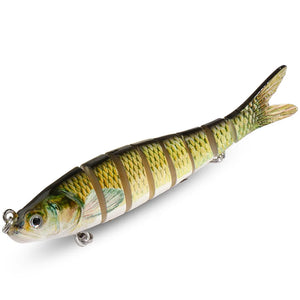 Jointed Swimbait Lure – 8 Segments, Slow Sinking, RiverGlide