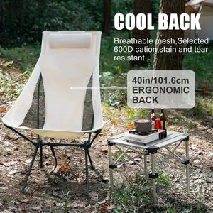 High back chair with breathable mesh and 40 in back