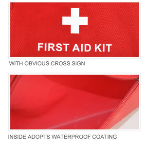 Trunk First Aid Kit – 50-Piece Red Zip Pouch