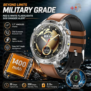 Big Battery Smart Watch with Red & White Light – BeaconMax