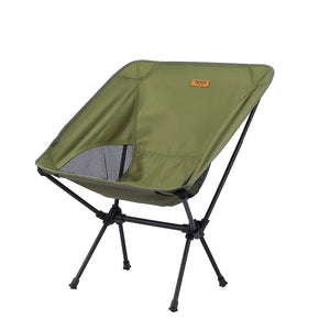 Green folding moon camping chair