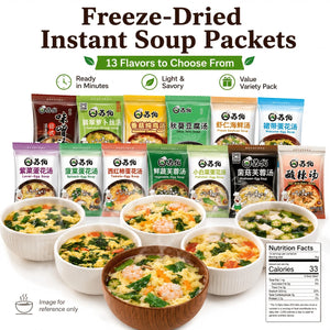 Freeze-Dried Soup Packs – 13 Flavors