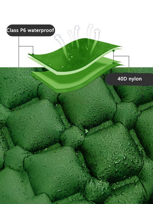 Water on the pad fabric with the layers shown
