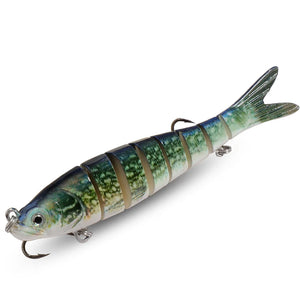 Jointed Swimbait Lure – 8 Segments, Slow Sinking, RiverGlide