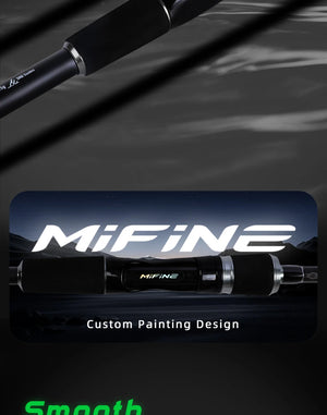Painted handle design on the telescopic fishing rod