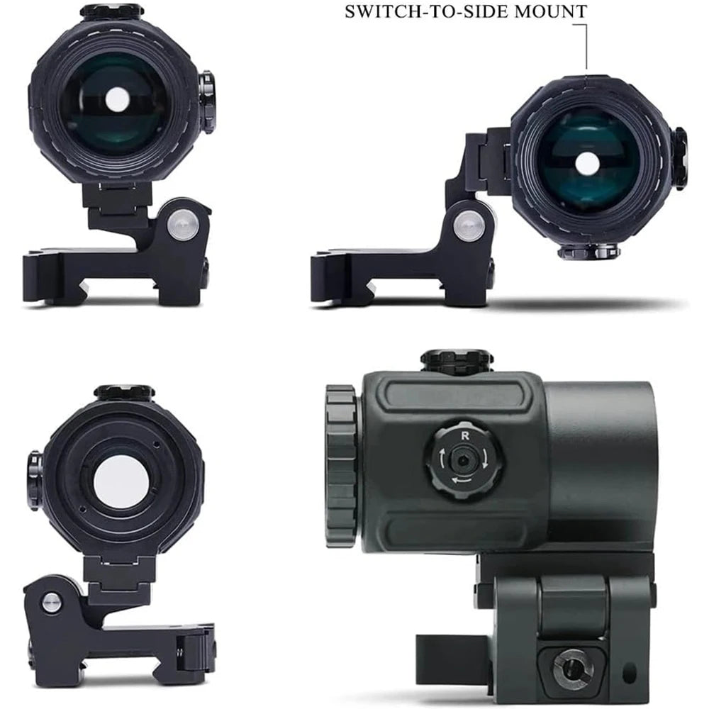 SwiftSight dot sight and flip magnifier with hard case, lens covers, rail piece and screws