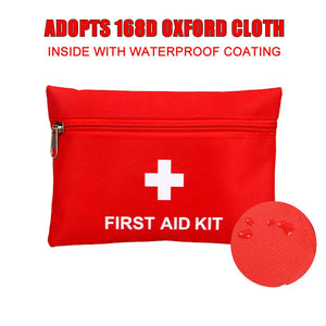 Trunk First Aid Kit – 50-Piece Red Zip Pouch