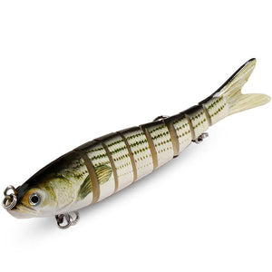 Jointed Swimbait Lure – 8 Segments, Slow Sinking, RiverGlide