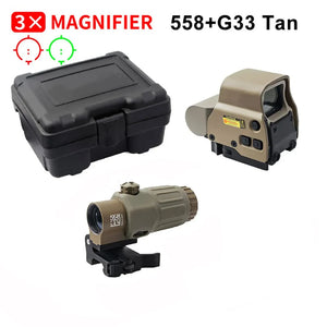 SwiftSight kit, 3x magnifier, tan, with hard case