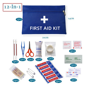 Trunk First Aid Kit – 50-Piece Red Zip Pouch