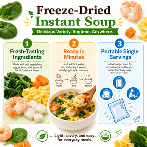 Freeze-Dried Soup Packs – 13 Flavors