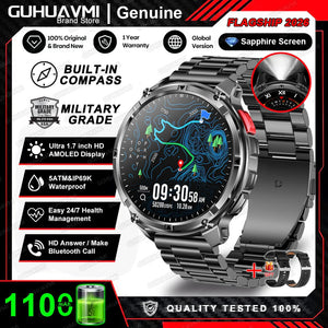 Outdoor Smart Watch with Compass & LED Light – TrailCore
