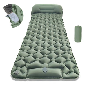 Camping Sleeping Pad with Pillow & Foot Pump, 1 or 2 Person – CampCloud