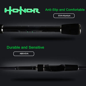 Anti-slip EVA grip and handle details of the telescopic fishing rod