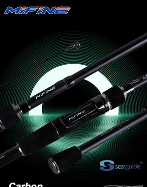 Telescopic fishing rod blank and handle on a dark background