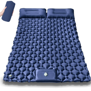 Camping Sleeping Pad with Pillow & Foot Pump, 1 or 2 Person – CampCloud