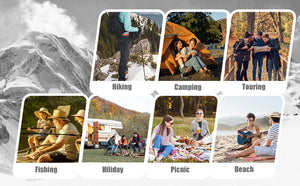 High back chair for hiking, camping, picnics and beach