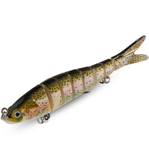 Jointed Swimbait Lure – 8 Segments, Slow Sinking, RiverGlide