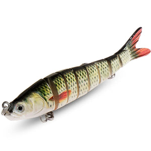Jointed Swimbait Lure – 8 Segments, Slow Sinking, RiverGlide