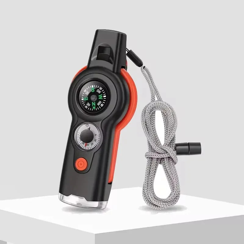 7 in 1 Outdoor Survival Whistle Emergency Tools