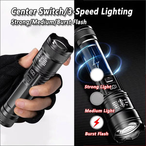 Mini Rechargeable Zoom Flashlight, USB-C – Pick a Style