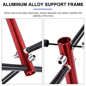 Close-up of the aluminum frame joints