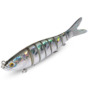Jointed Swimbait Lure – 8 Segments, Slow Sinking, RiverGlide